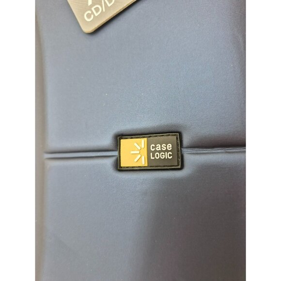 Case Logic CD DVD Hard Shell Storage Case Wallet 72 Disc Capacity Blue Black - Picture 9 of 9